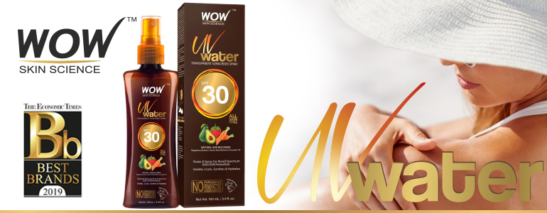 WOW Skin Science Sunscreen UV Water Spray SPF30++
